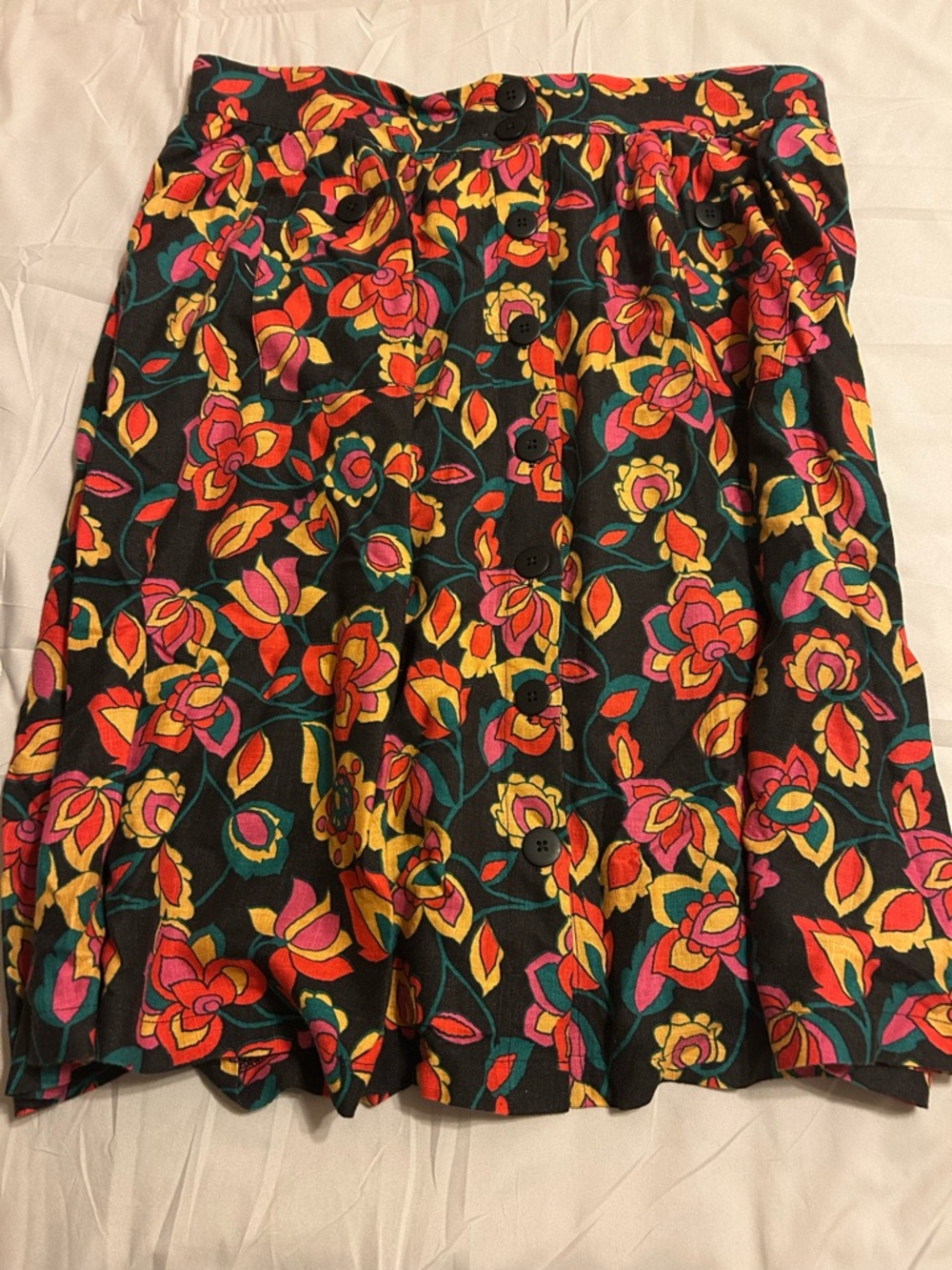ModCloth Button Front Full Skirt for women size XL - Picture 3 of 7